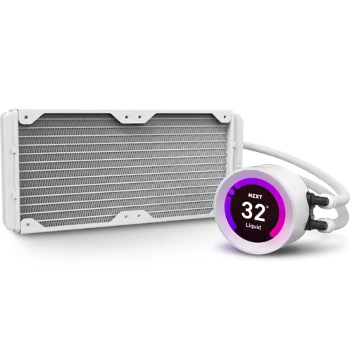Water Cooler NZXT Kraken Z53, RGB, Fans de 240mm, com Display LCD, Branco  image